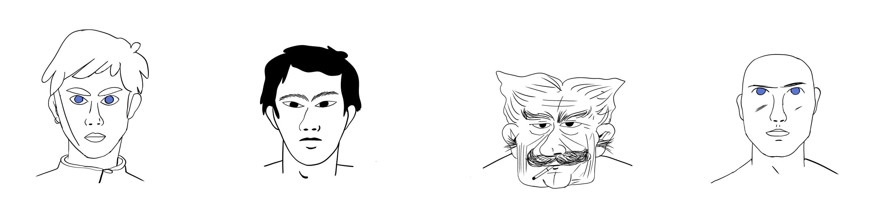 Dear Lotta — initial character sketches